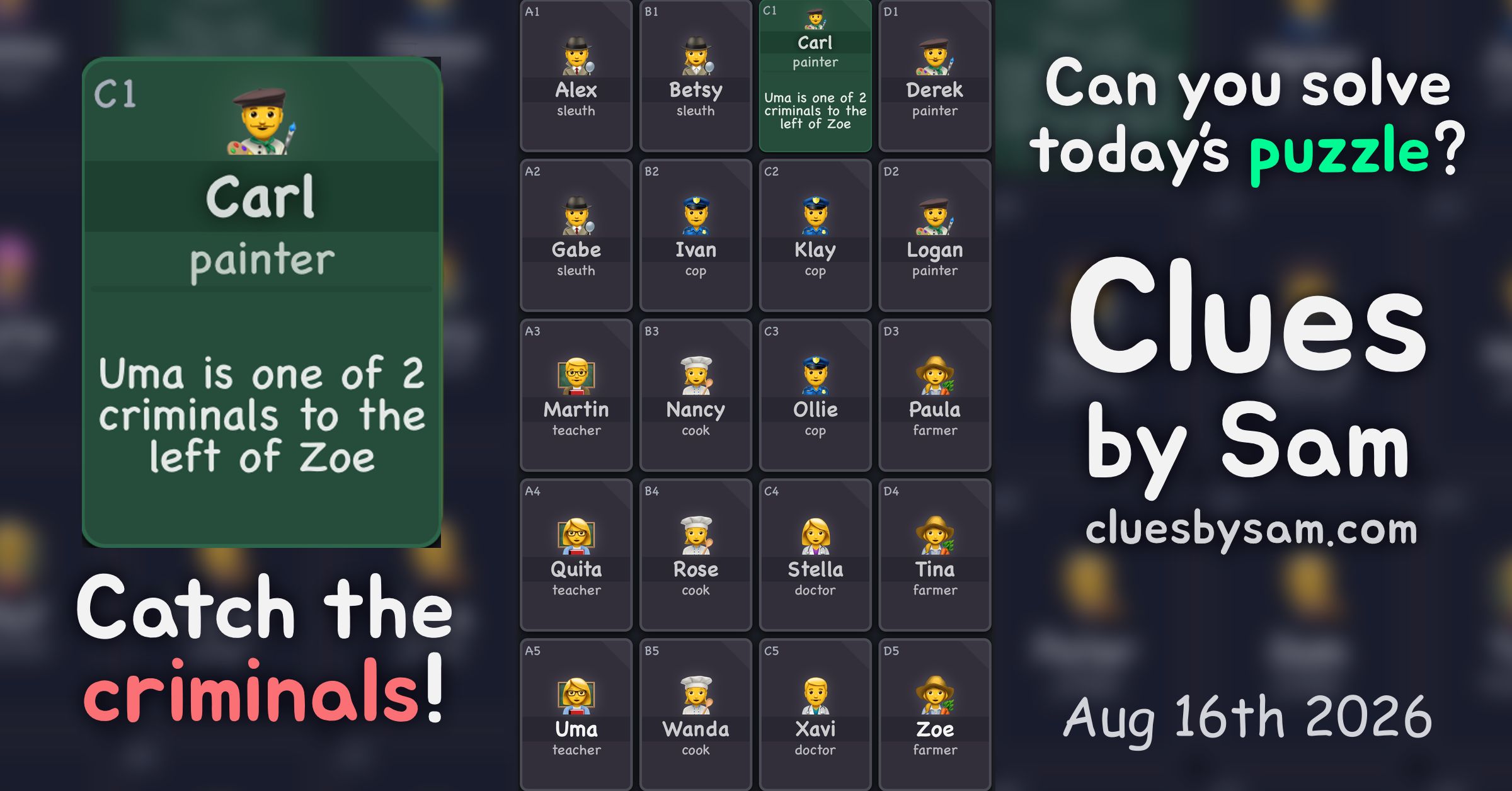 cluesbysam.com image